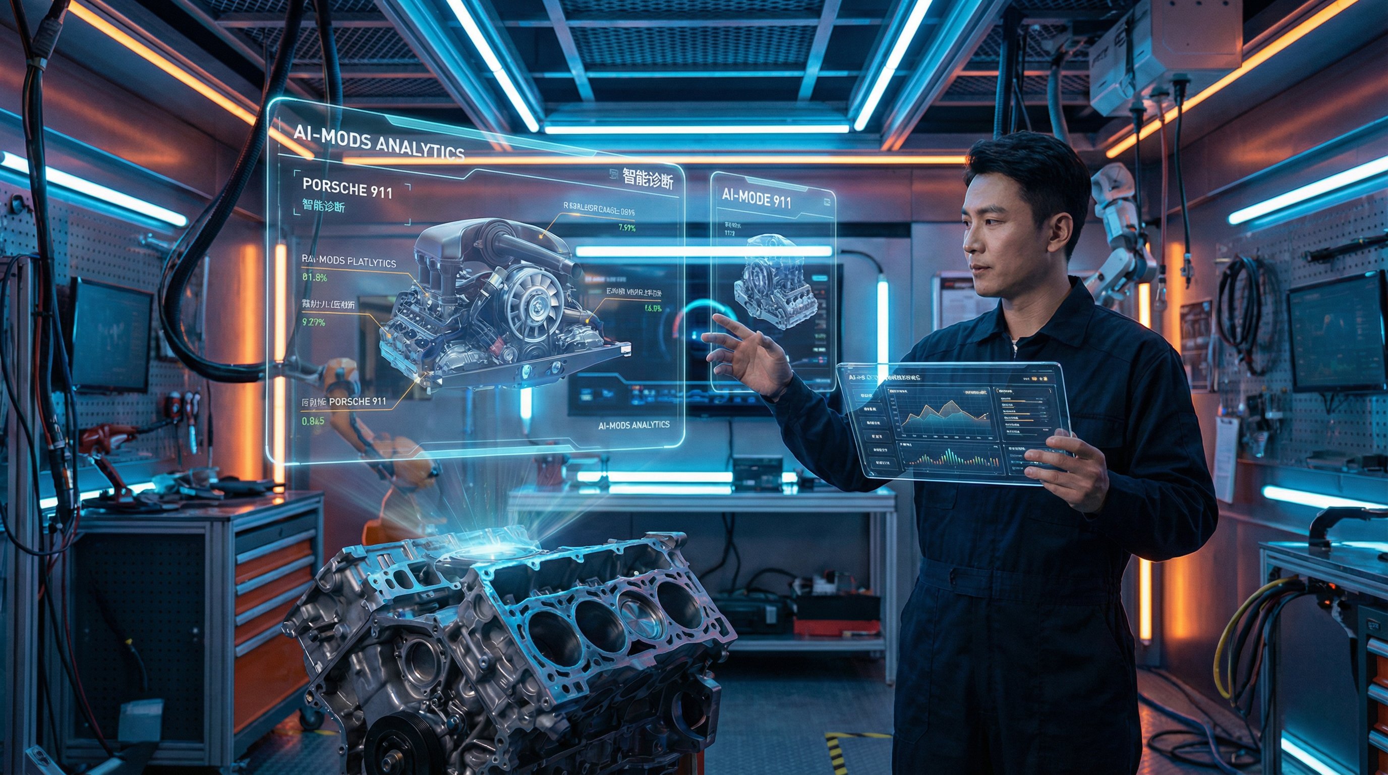 国产主播 AI赋能修车改装视频制作