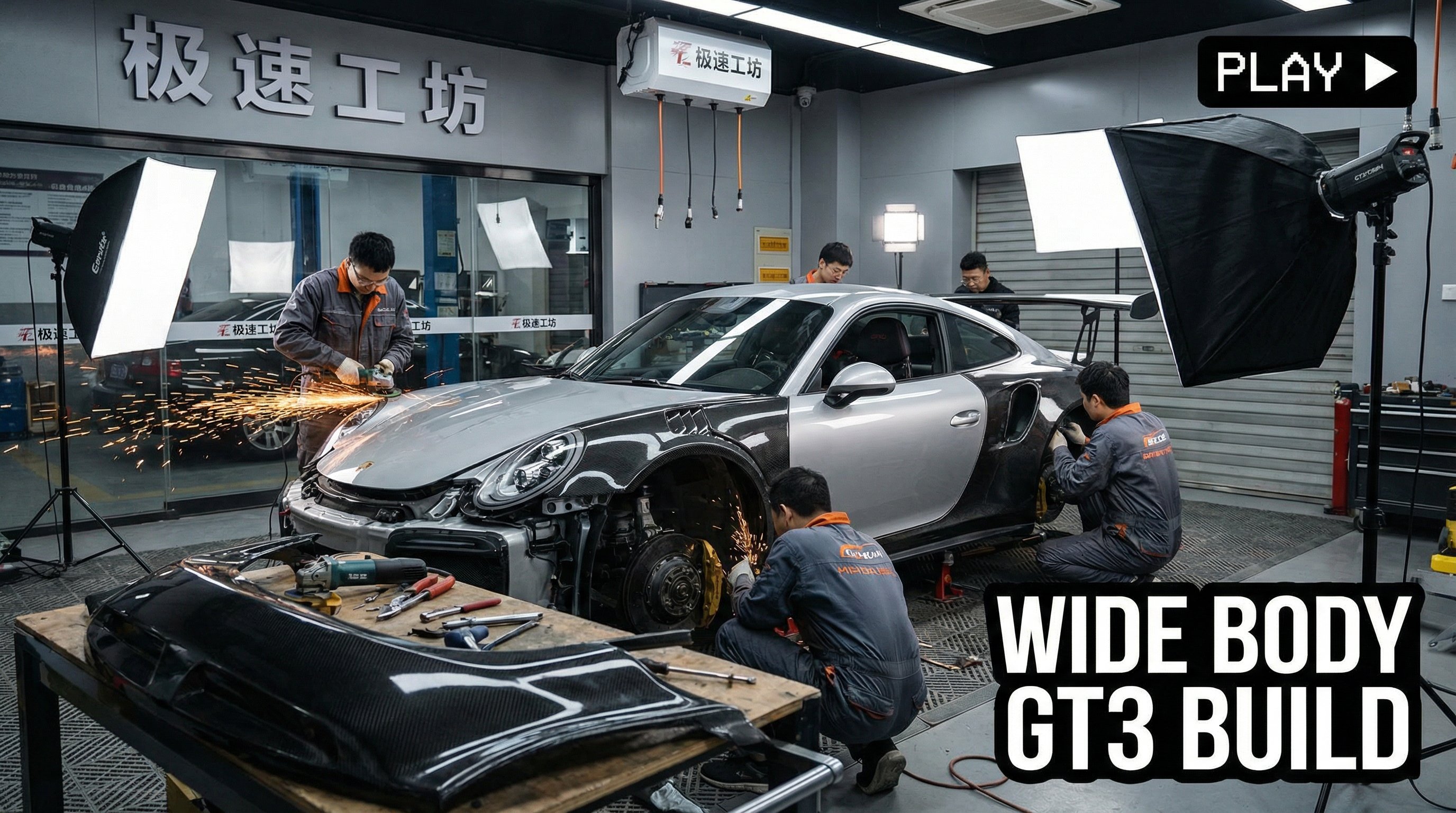 国产主播修车视频-制动系统升级